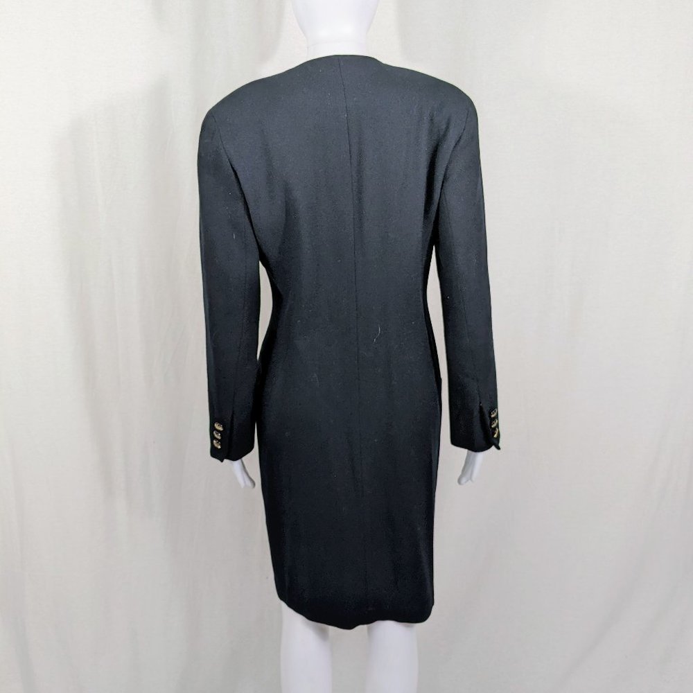 Ann Taylor Black Dress with Gold Buttons - Picture 4 of 7